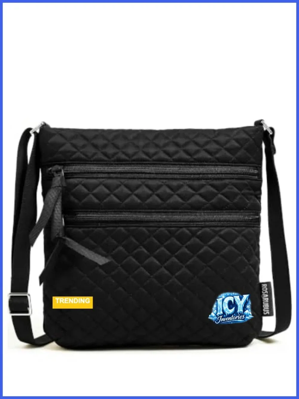 Quilted Crossbody Bag for Women, Mini Travel Puffer Purse, Polyester
